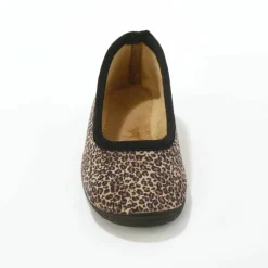 Chaussons ballerines imprimé léopard