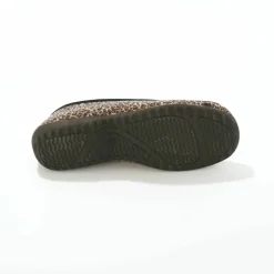 Chaussons ballerines imprimé léopard