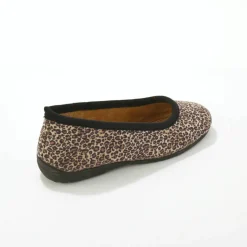 Chaussons ballerines imprimé léopard