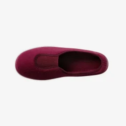 Chaussons ballerines unis - polaires élastiquées