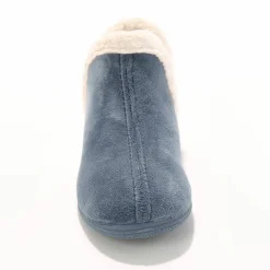 Chaussons bottillons en velours - intérieur fourré toucher peluche