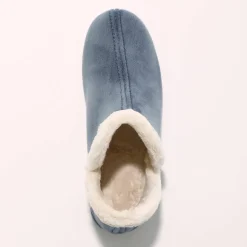 Chaussons bottillons en velours - intérieur fourré toucher peluche