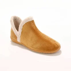 Chaussons bottillons en velours - intérieur fourré toucher peluche