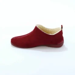 Chaussons bottillons fourrés, suédine