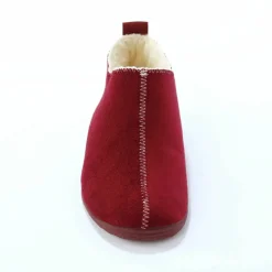 Chaussons bottillons fourrés, suédine