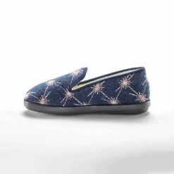 Chaussons fourrés brodés