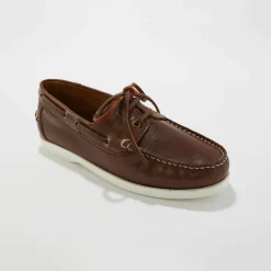 Chaussures bateau en cuir