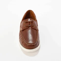 Chaussures bateau en cuir