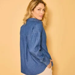 Chemise ample en jean