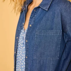 Chemise ample en jean