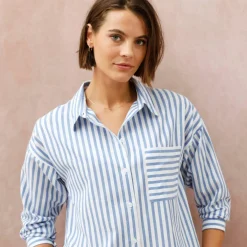 Chemise ample rayée