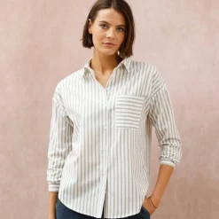 Chemise ample rayée