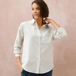 Chemise ample rayée