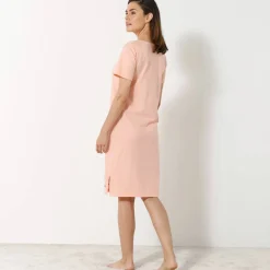 Chemise de nuit courte imprimé chat - lot de 2