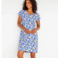Chemise de nuit courte imprimé citrons - lot de 2