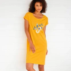Chemise de nuit courte imprimé citrons - lot de 2