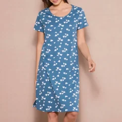 Chemise de nuit courte imprimée 