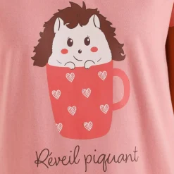 Chemise de nuit courte imprimée 