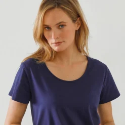 Chemise de nuit courte imprimé rosaces