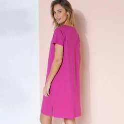 Chemise de nuit courte imprimé tortue
