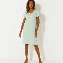 Chemise de nuit courte Oiseaux
