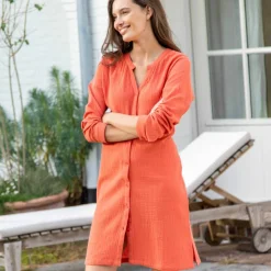 Chemise de nuit gaze de coton
