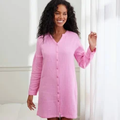 Chemise de nuit gaze de coton
