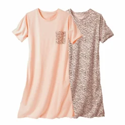 Chemise de nuit imprimée - lot de 2