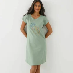 Chemise de nuit imprimée Madère