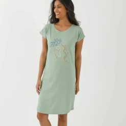 Chemise de nuit imprimée Madère