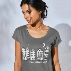 Chemise de nuit imprimé ville étoilée - lot de 2
