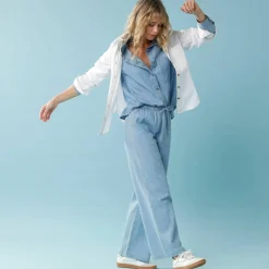 Chemise en denim Spécial Petite, coupe loose