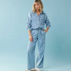 Chemise en denim Spécial Petite, coupe loose