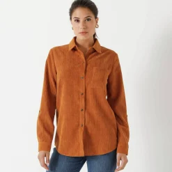 Chemise en velours côtelé