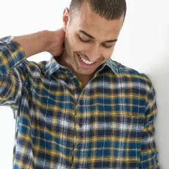 Chemise extra-longue carreaux flanelle