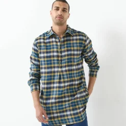 Chemise extra-longue carreaux flanelle