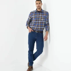 Chemise extra-longue carreaux flanelle