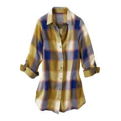 Chemise longue grands carreaux, flanelle