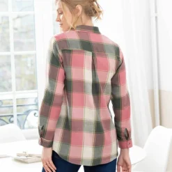 Chemise longue grands carreaux, flanelle