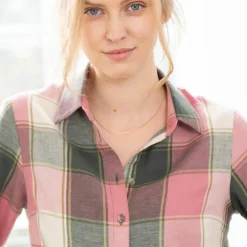 Chemise longue grands carreaux, flanelle