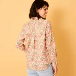 Chemise oversize imprimé fleuri