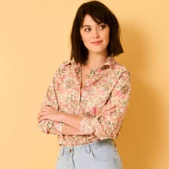 Chemise oversize imprimé fleuri