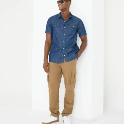 Chemise pressionnée manches courtes