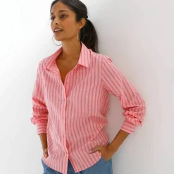 Chemise rayée bicolore