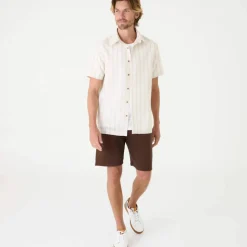 Chemise rayée manches courtes