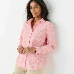 Chemisier chambray imprimé