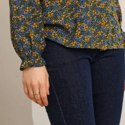 Chemisier fluide, imprimé fleurs