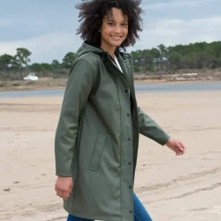 Ciré long imperméable, doublé polaire, polyester recyclé**