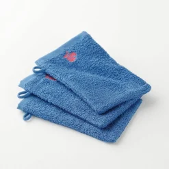 Collection serviettes de bain 420 g/m² brodées corail