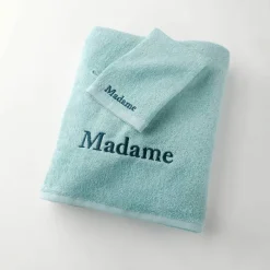 Collection serviettes de bain 420 g/m² brodées 